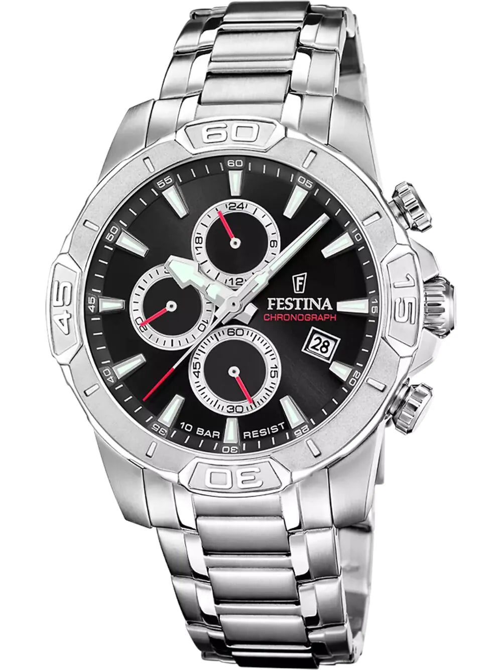 Festina F20704/6 Mens watch Timeless Chronograph 45mm 10ATM