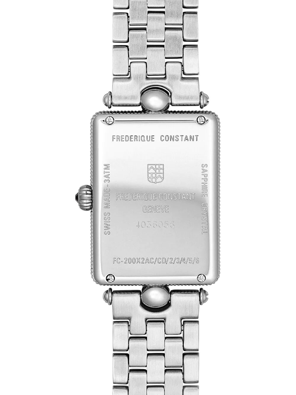 Frederique Constant FC-200N2AC6B Ladies watch Art Deco Carree 28mm 3ATM