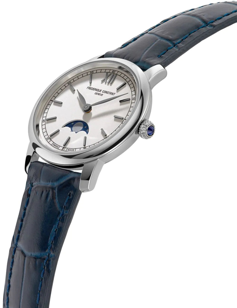 Frederique Constant FC-206SW1S6 Ladies Watch Classic Slimline Moon Phase 30mm 3ATM