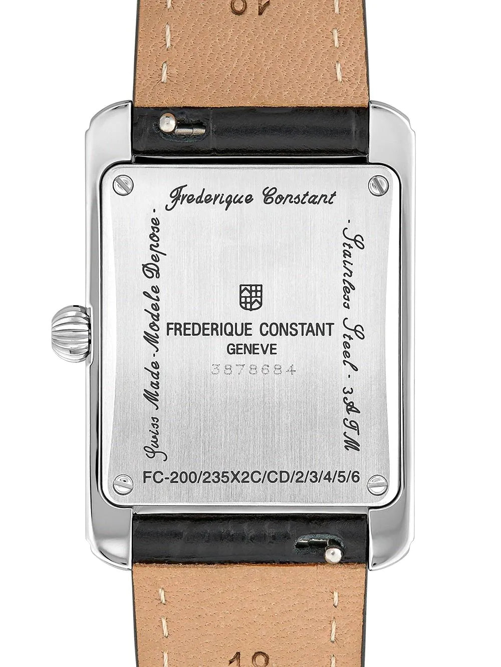 Frederique Constant FC-235S2C6 Ladies Watch Classic Karree 25mm 3ATM