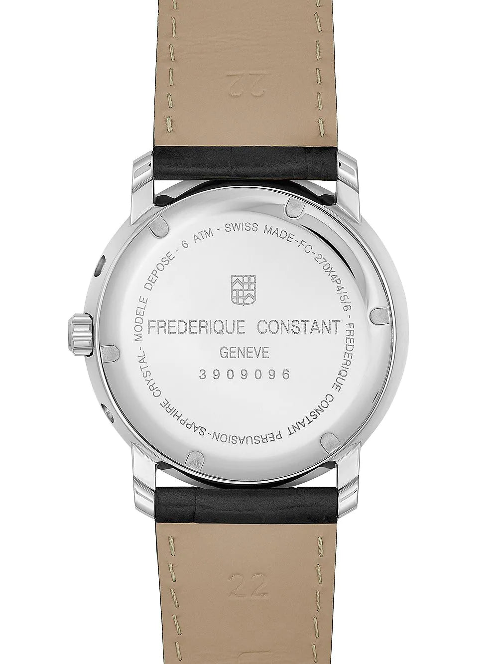 Frederique Constant FC-270SW4P26 Classics Businesstimer Moonphase Mens Watch