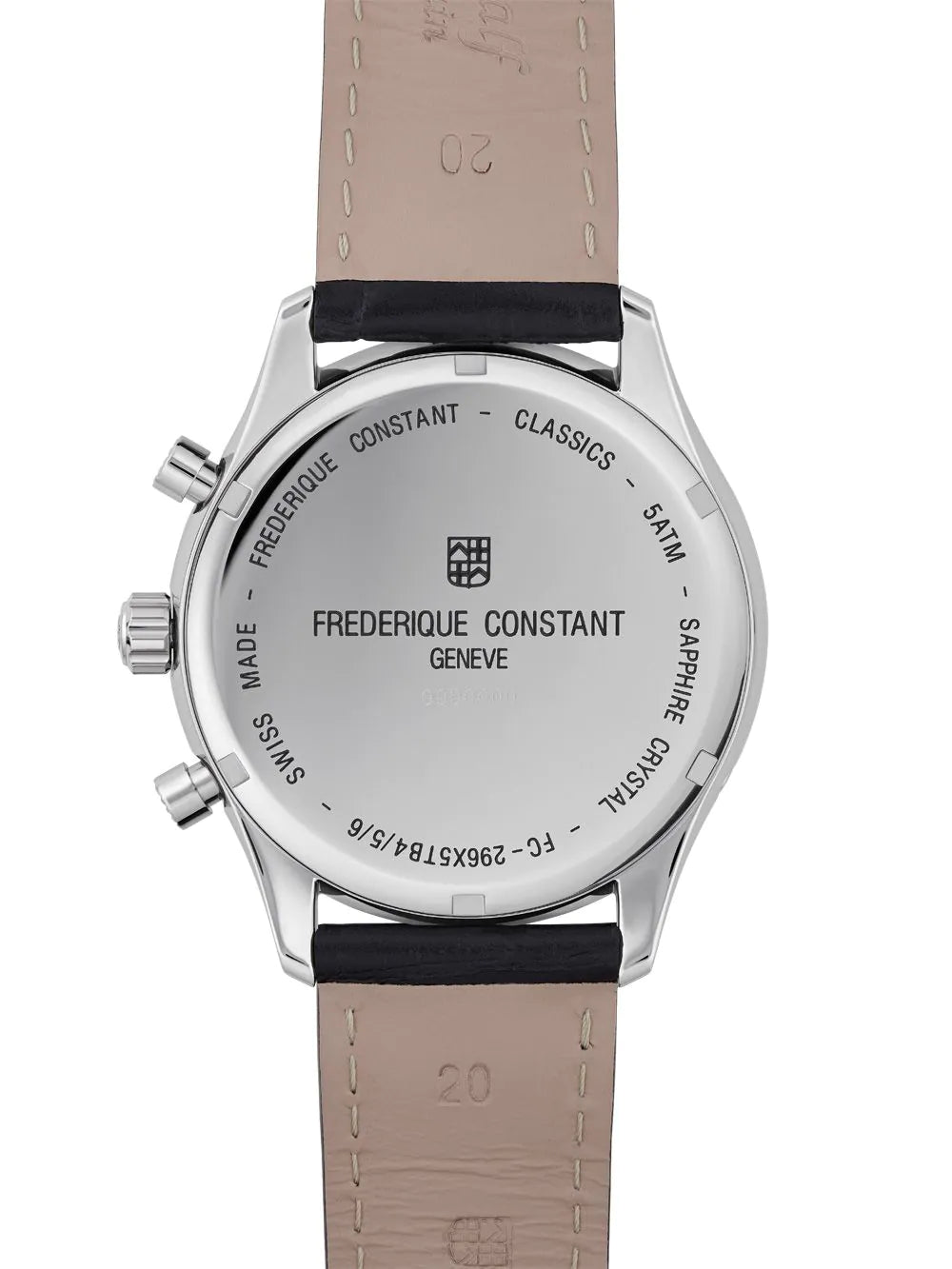 Frederique Constant FC-296DG5B6 Triple Calender Chronograph Mens Watch 40mm