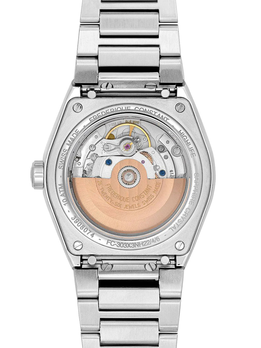 Frederique Constant FC-303GRS3NH6B Highlife Automatic Mens Watch Chronometer