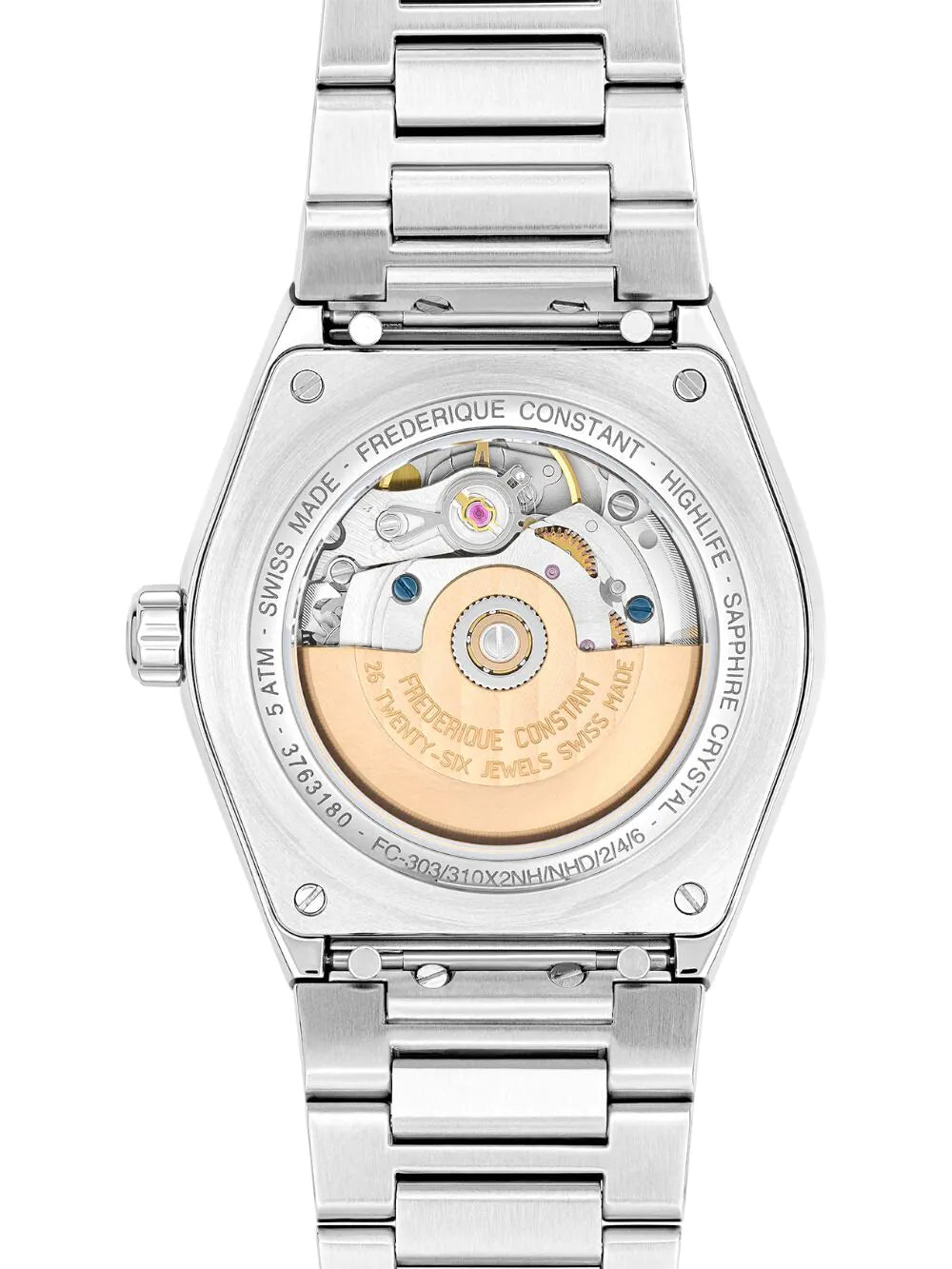 Frederique Constant FC-303WG2NH6B Ladies Watch Highlife Automatic 33mm 5ATM