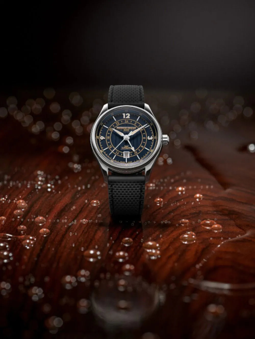 Frederique Constant FC-350RN5B6 Mens watch Runabout GMT Automatic Limited Edition 42mm 5ATM