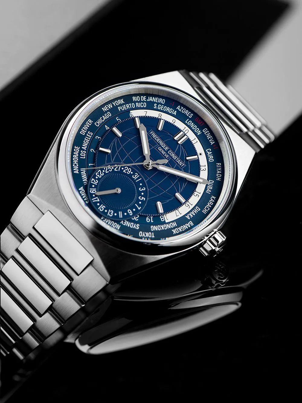 Frederique Constant FC-718N4NH6B Highlife Worldtimer Automatic Mens Watch