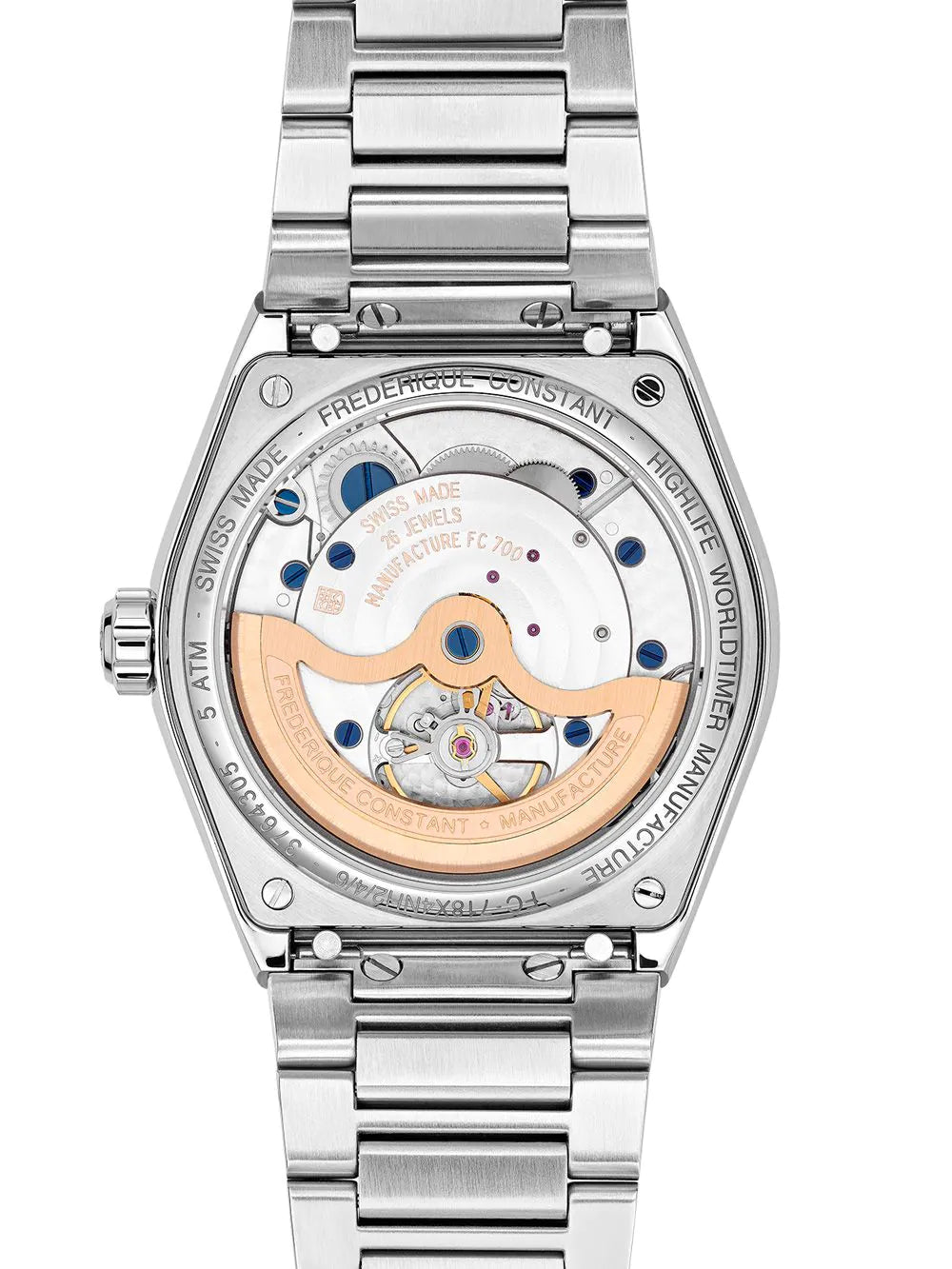 Frederique Constant FC-718N4NH6B Highlife Worldtimer Automatic Mens Watch