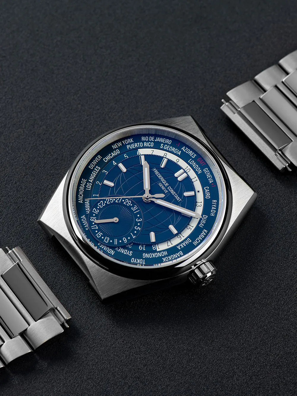 Frederique Constant FC-718N4NH6B Highlife Worldtimer Automatic Mens Watch