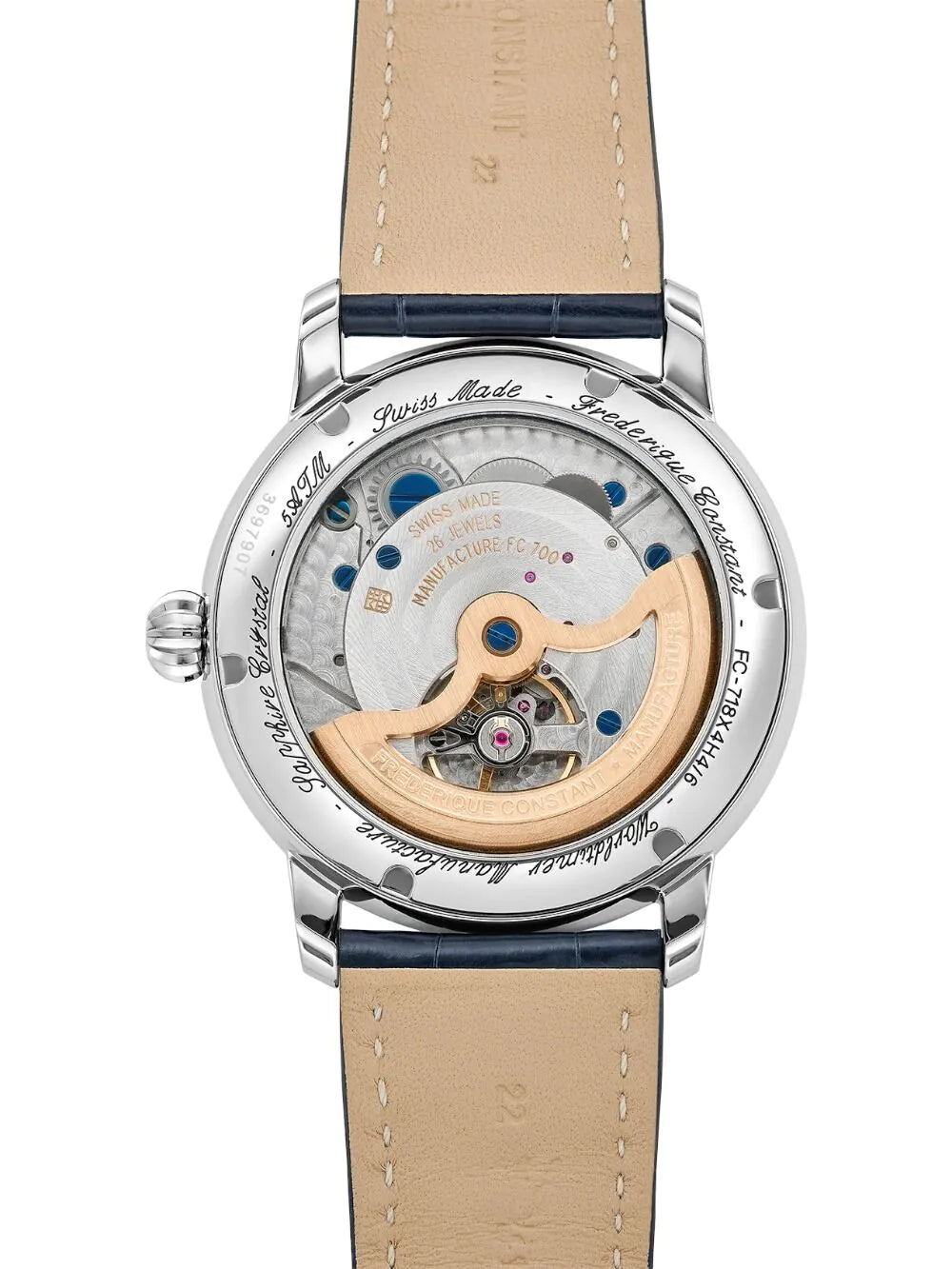 Frederique Constant FC-718WM4H6 Mens watch Manufacture Classic Worldtimer 42mm 5ATM
