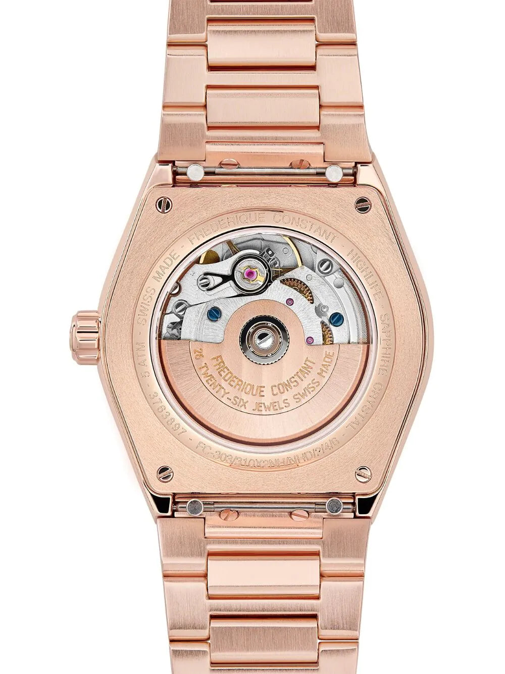 Frederique Constant FC-310MPGRD2NH4B Ladies Watch Highlife Automatic 34mm 5ATM