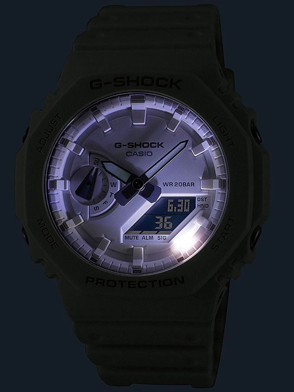 Casio GA-2100-7A7ER Mens Watch G-Shock Classic 45mm 20ATM
