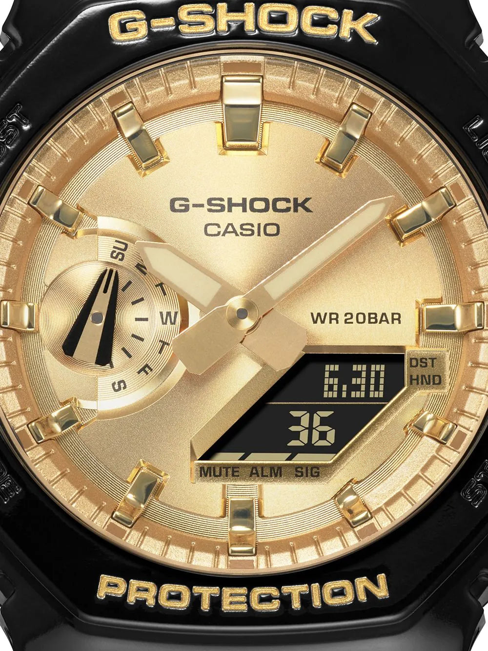 Casio GA-2100GB-1AER Mens Watch G-Shock Classic 45mm 20ATM