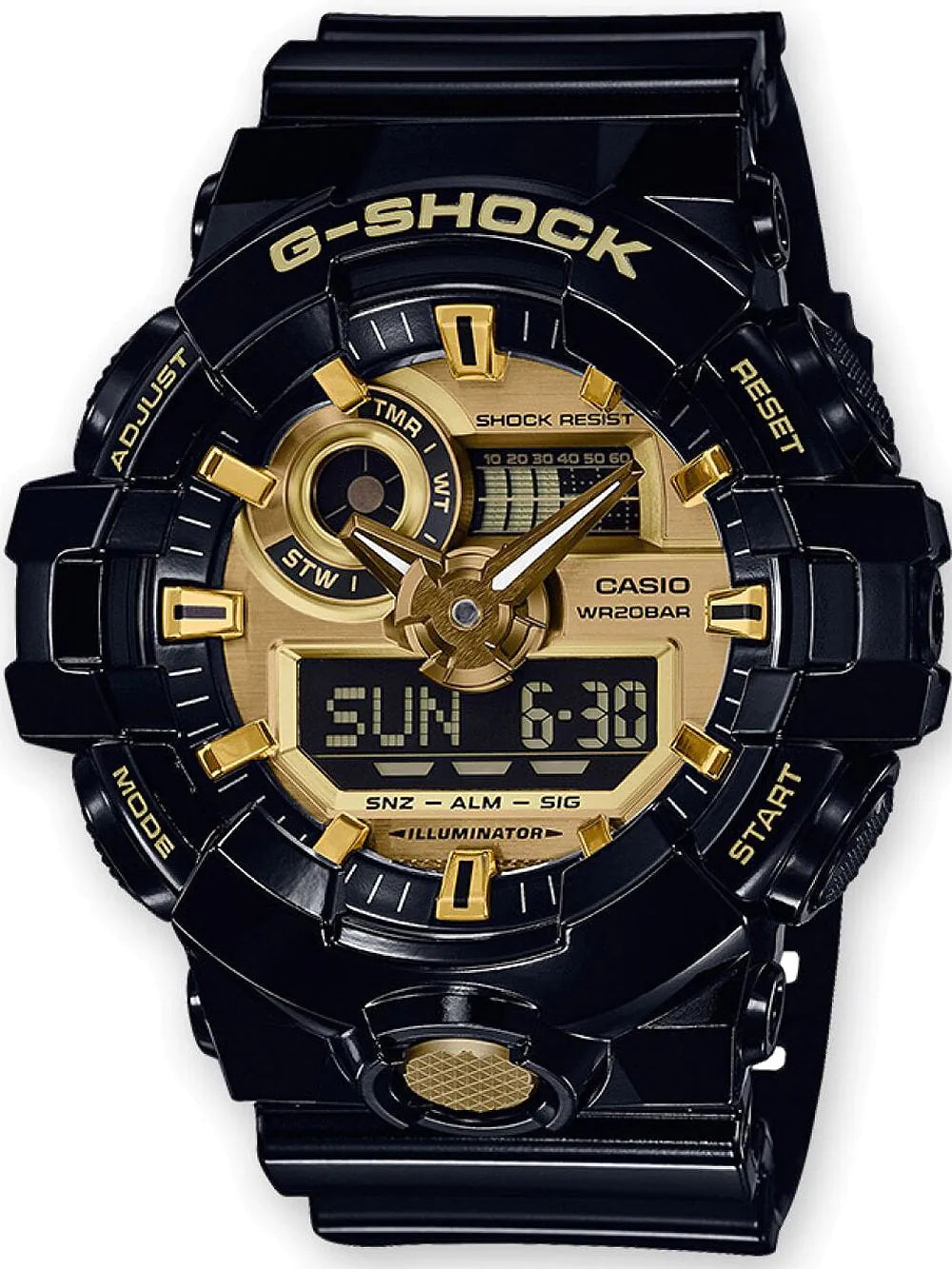 Casio GA-710GB-1AER G-Shock Mens Watch 53mm 20ATM