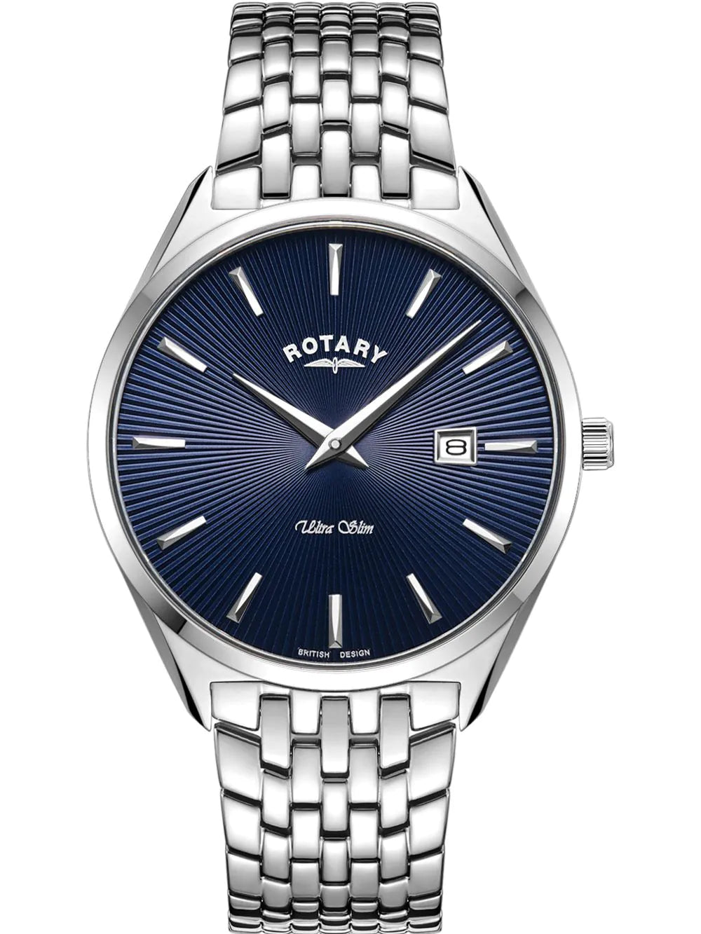 Rotary GB08010/05 Ultra Slim Mens Watch 38mm 5ATM