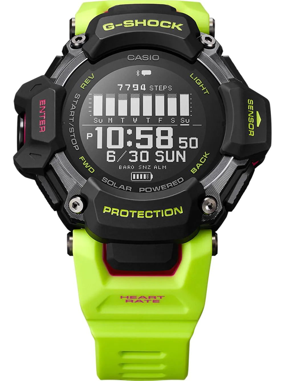 Casio GBD-H2000-1A9ER Mens Watch G-Shock G-Squad 53mm 20ATM