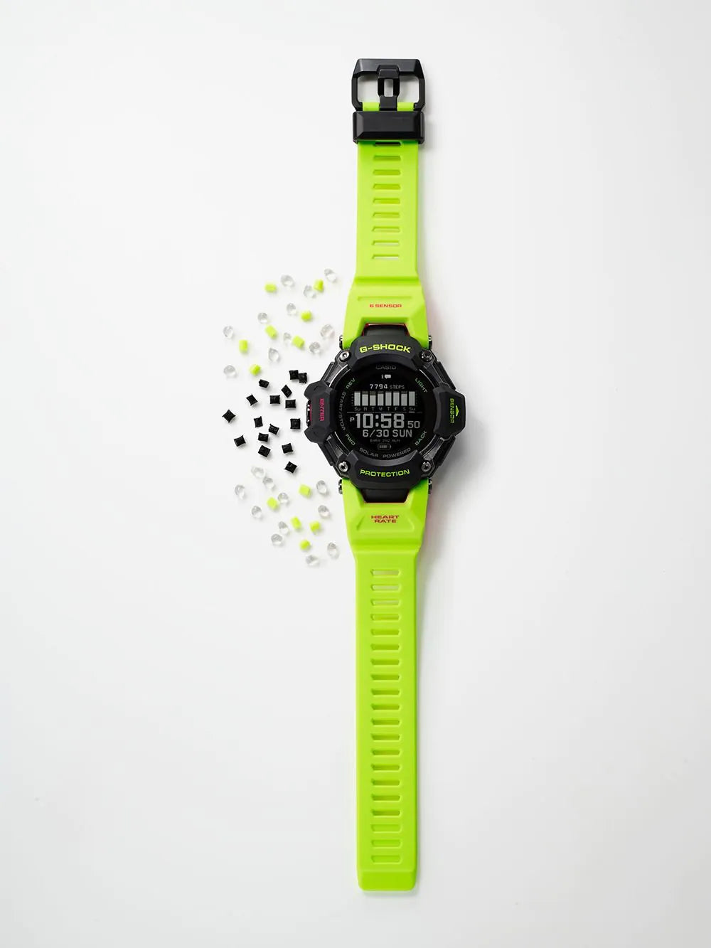 Casio GBD-H2000-1A9ER Mens Watch G-Shock G-Squad 53mm 20ATM