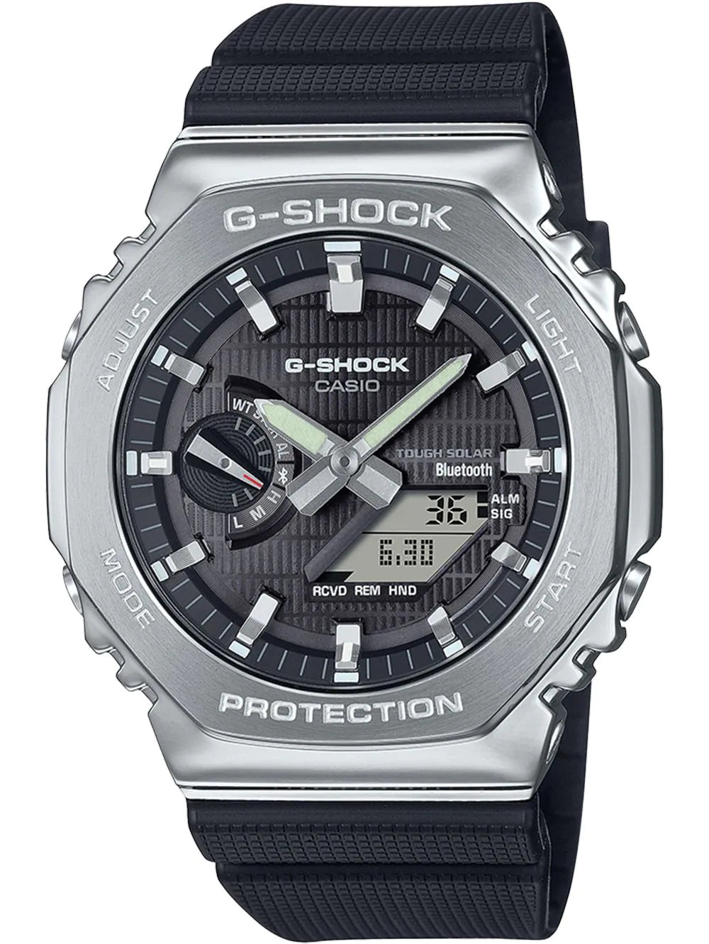 Casio GBM-2100-1AER Mens Watch G-Shock G-Steel Solar 44mm 20ATM