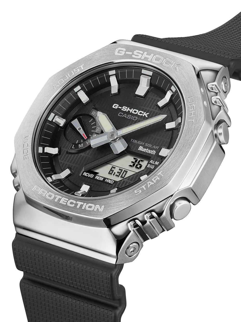 Casio GBM-2100-1AER Mens Watch G-Shock G-Steel Solar 44mm 20ATM