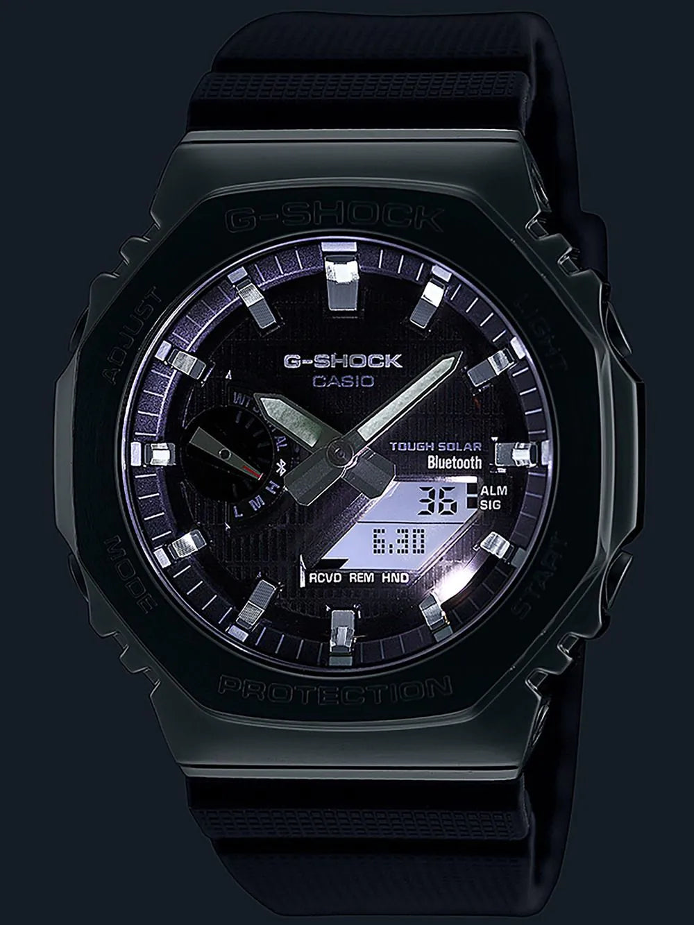 Casio GBM-2100-1AER Mens Watch G-Shock G-Steel Solar 44mm 20ATM