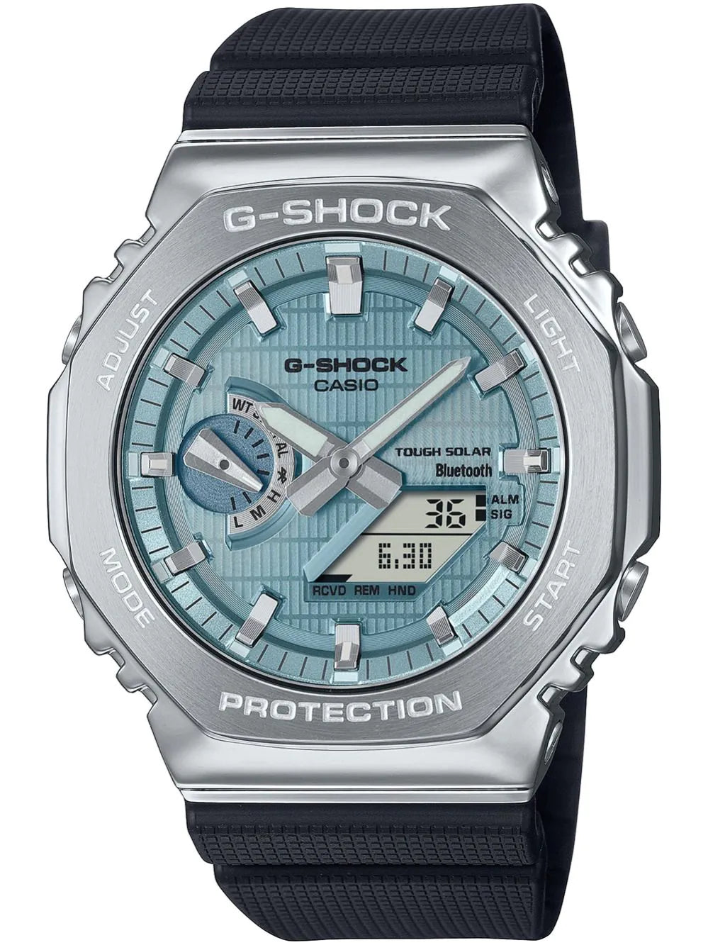 Casio GBM-2100A-1A2ER Mens Watch G-Shock G-Steel Solar 44mm 20ATM