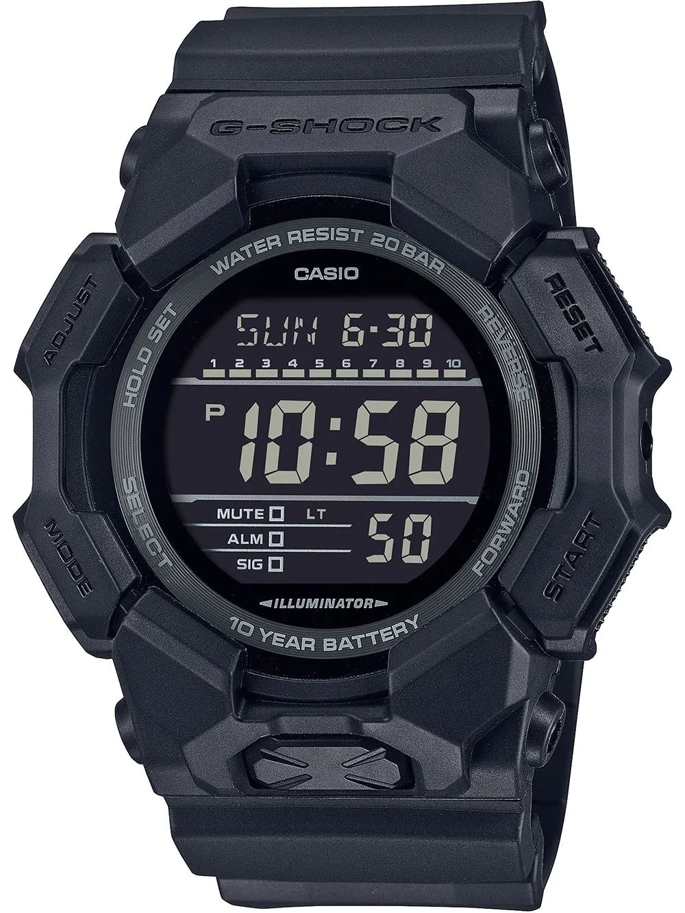 Casio GD-010-1A1ER Mens Watch G-Shock Classic 50mm 20ATM