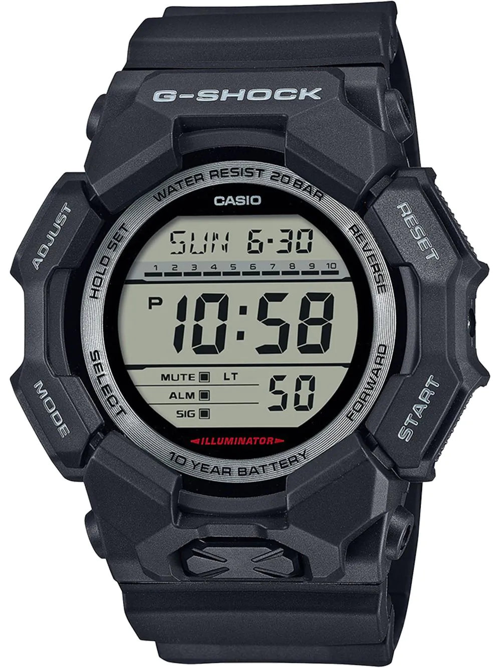 Casio GD-010-1ER Mens Watch G-Shock Classic 50mm 20ATM