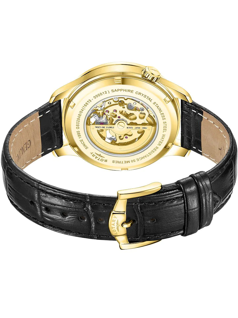 Rotary GS02948/04 Greenwich Automatic Mens Watch 42mm 5ATM