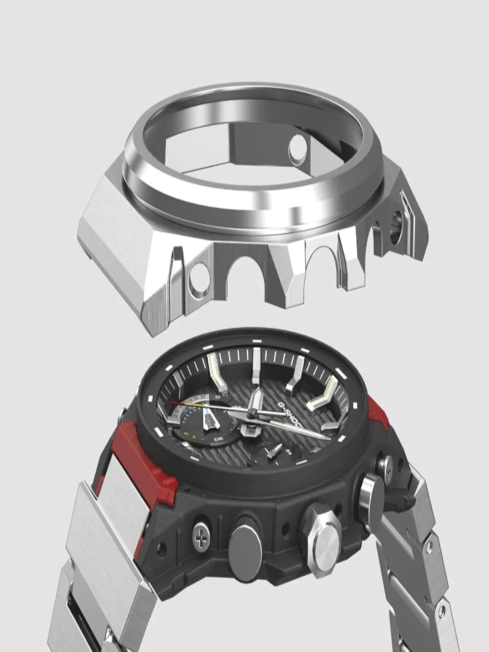 Casio GST-B1000D-3AER Mens Watch G-Shock Solar 44mm 20ATM