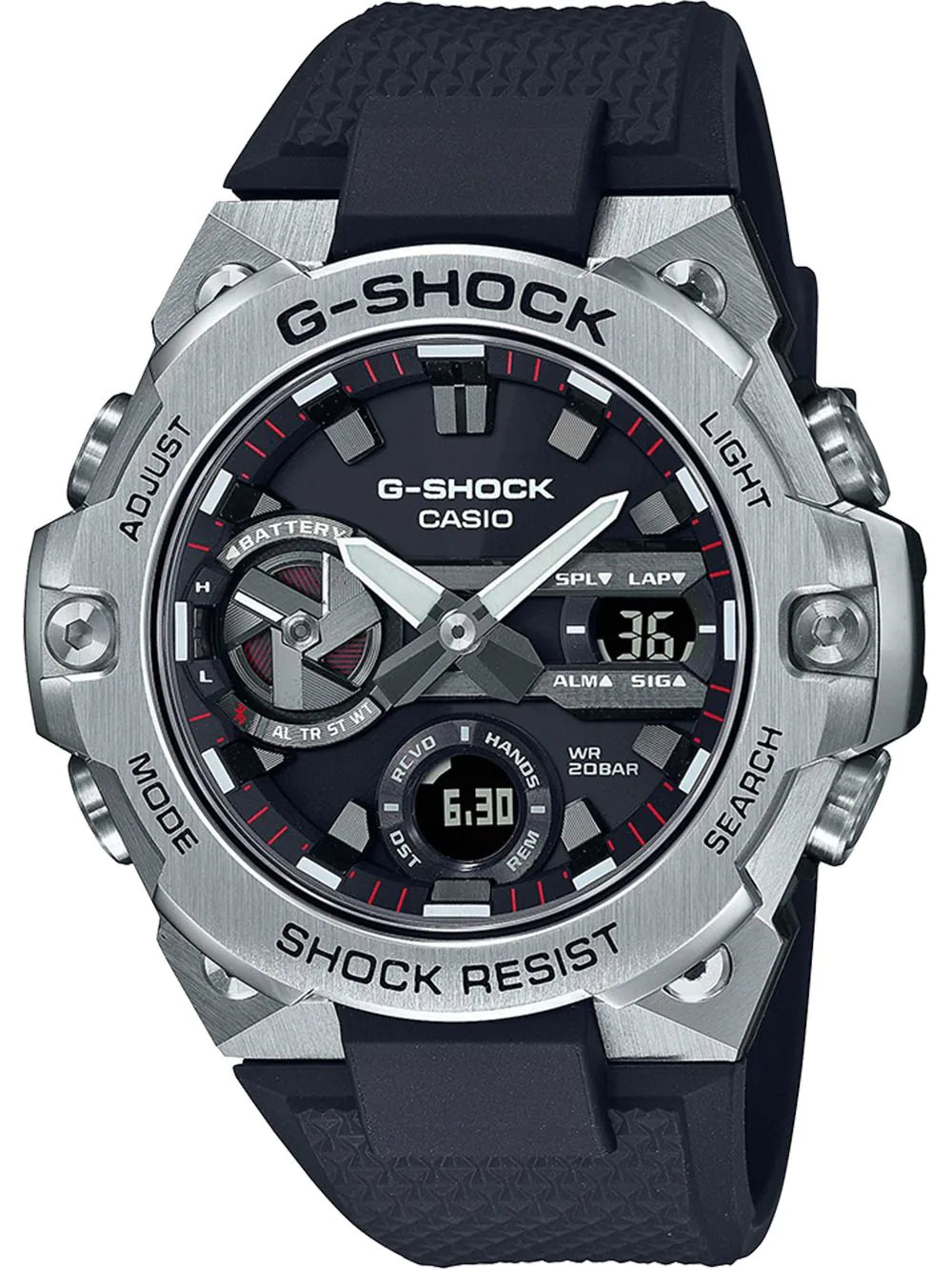 Casio GST-B400-1AER Mens Watch G-Shock G-Steel Radio Controlled Solar 50mm 20ATM