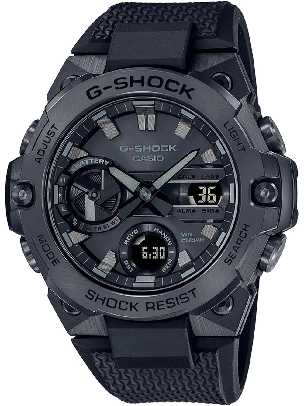 Casio GST-B400BB-1AER Mens Watch G-Shock G-Steel Radio Controlled Solar 50mm 20ATM