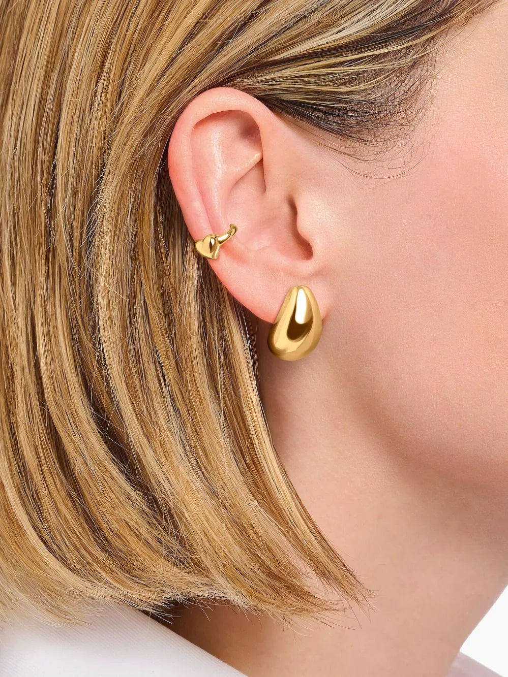 Thomas Sabo H2308-413-39 Bold - Gold-plated Teardrop Ear Studs 21,5 mm Ladies