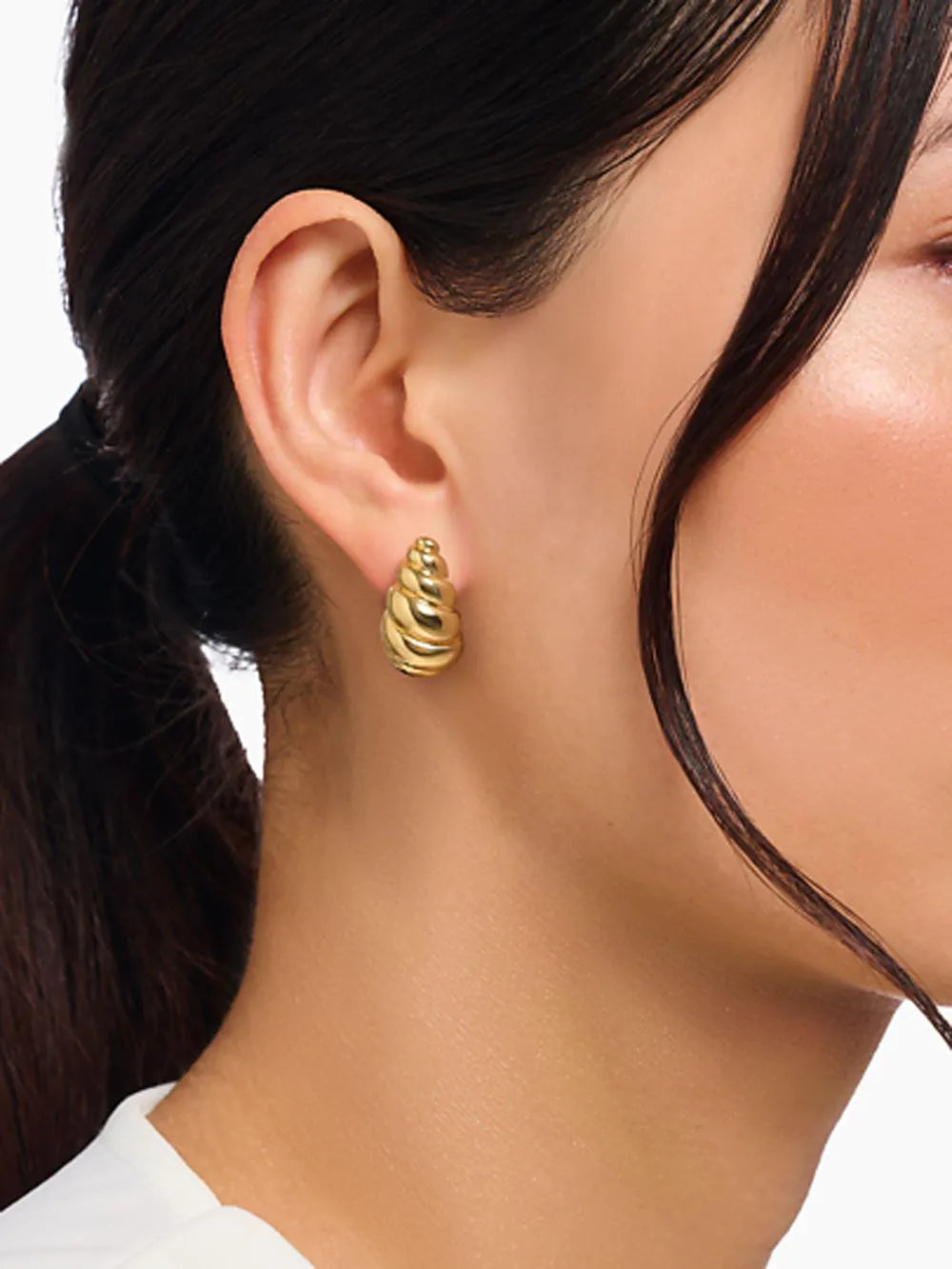 Thomas Sabo H2326-413-39 ear studs organic forms gold plated Ladies