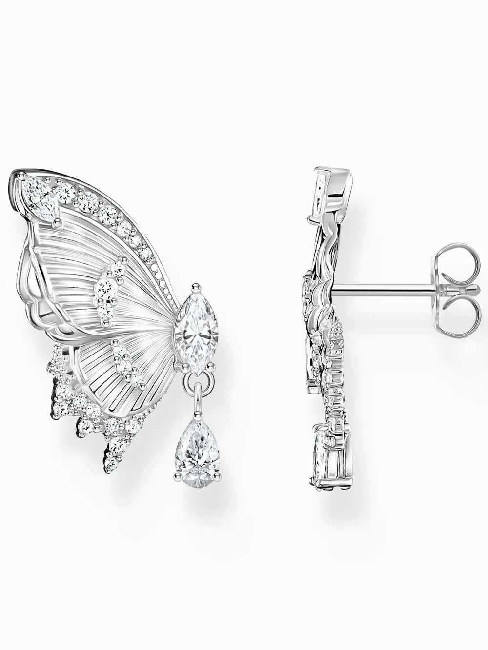 Thomas Sabo H2328-051-14 ear studs butterfly with stones silver Ladies