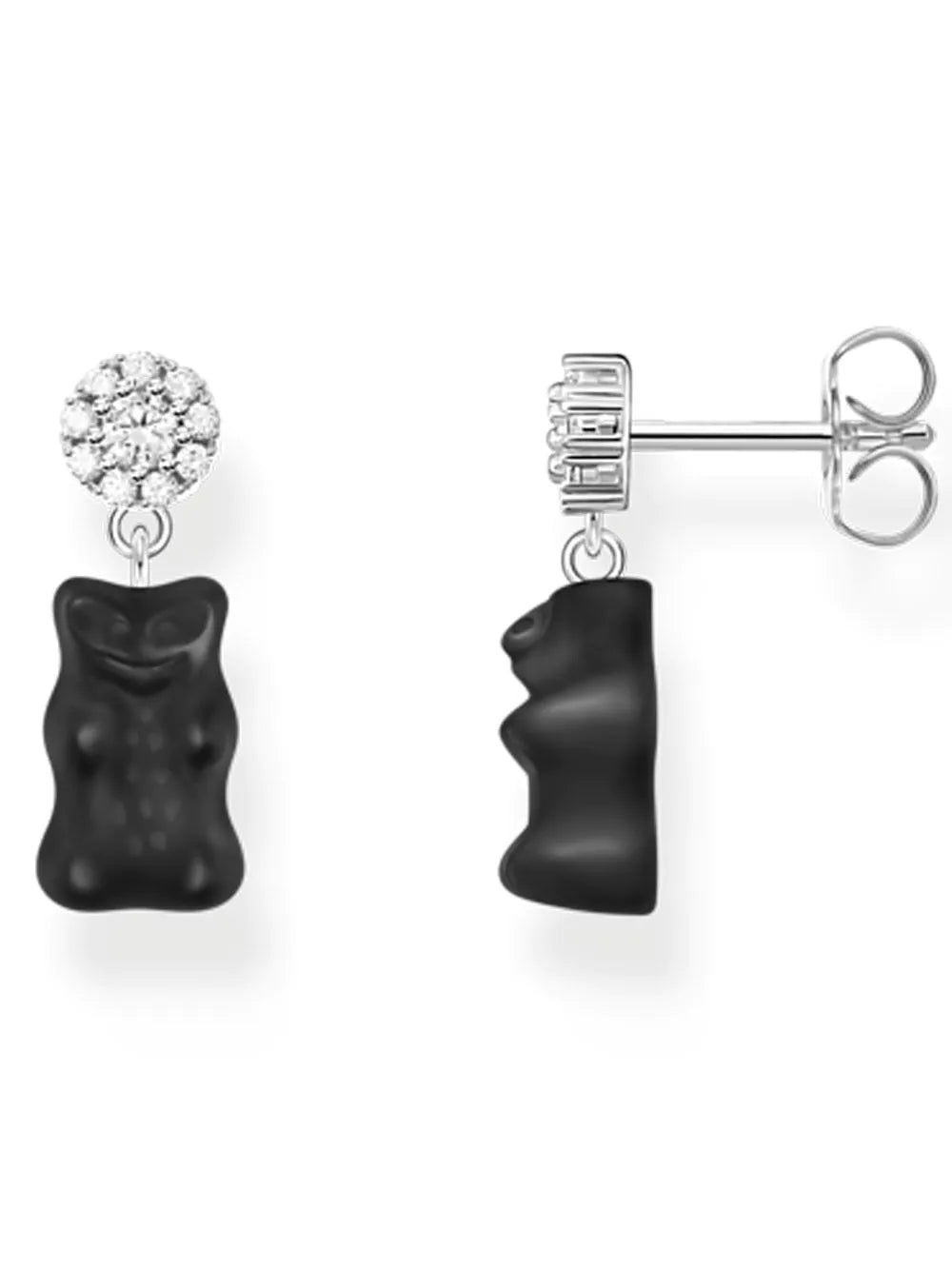 Thomas Sabo H2330-052-11 ear studs with black goldbears silver Ladies