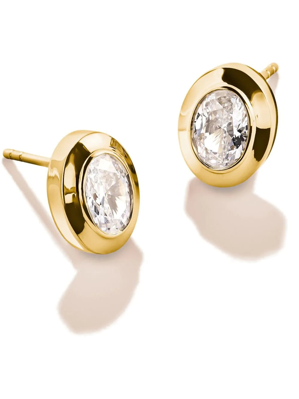 Thomas Sabo H2342-414-14 Stud earrings Oval Gold-plated 11,0 mm Ladies
