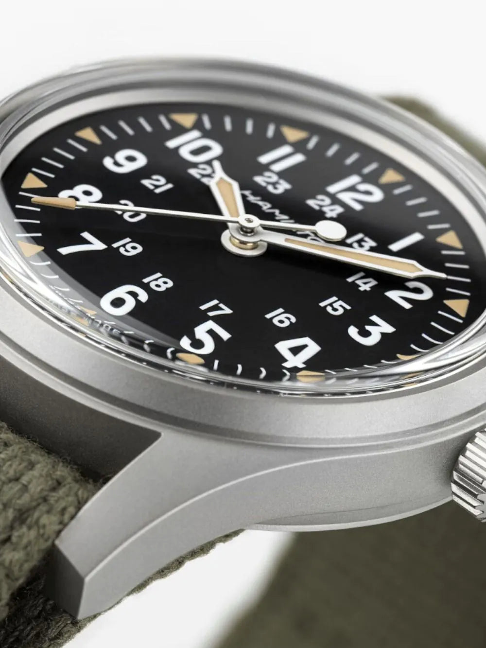 Hamilton H69399930 Mens watch Khaki Field Mechanical Manual winding 36mm 10ATM