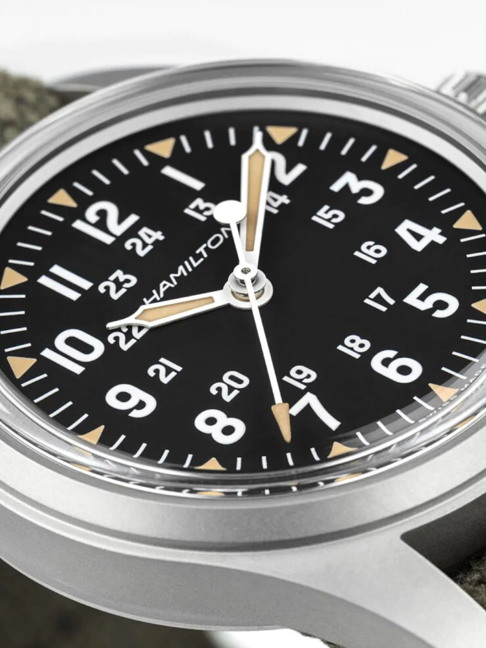 Hamilton H69399930 Mens watch Khaki Field Mechanical Manual winding 36mm 10ATM