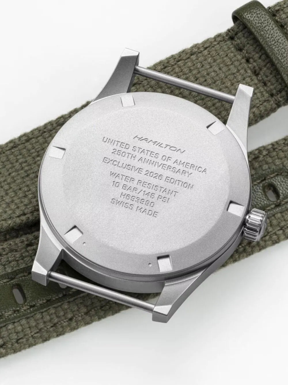 Hamilton H69399930 Mens watch Khaki Field Mechanical Manual winding 36mm 10ATM