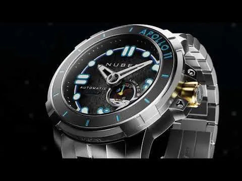 Nubeo NB-6093-33 Mens Watch Apollo 55th Automatic Limited Edition 48mm 20ATM