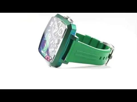 Nubeo NB-6084-03 Mens Watch Odyssey Triple Time-Zone Limited 58mm 5ATM