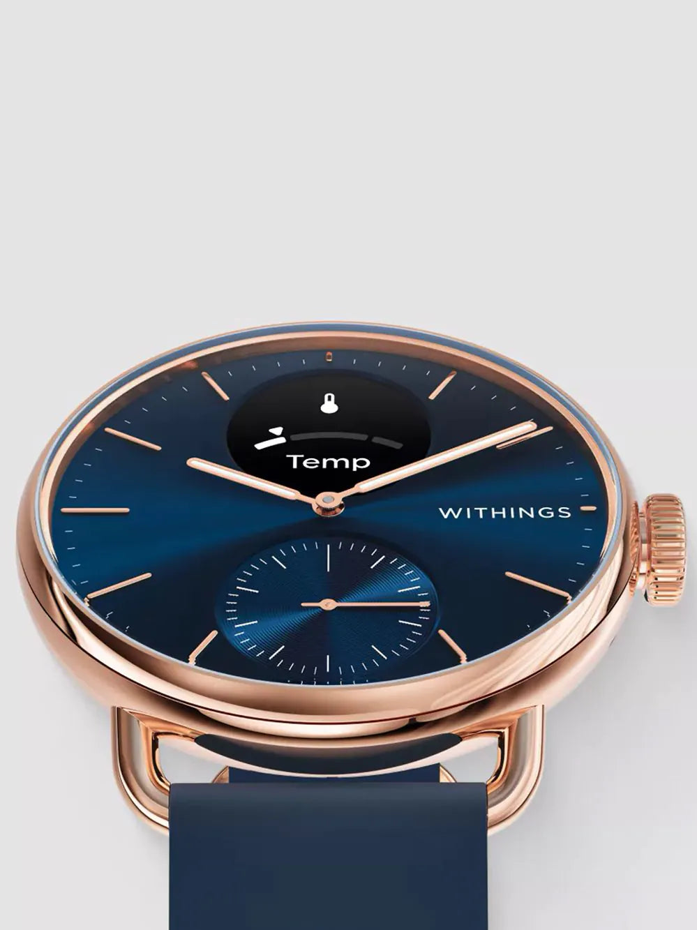 Withings HWA10-model 6-All-In ScanWatch 2 rosé gold blue 38 mm 5ATM