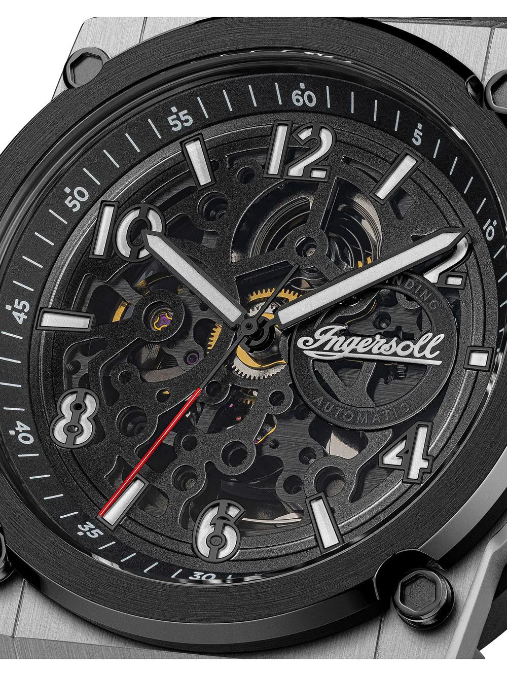 Ingersoll I16601 Mens Watch Ingersoll Anvil Automatic 46mm 5ATM