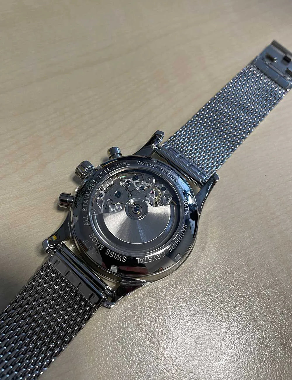 Jacques Lemans 1-1935E London automatic chronograph 44mm 10ATM