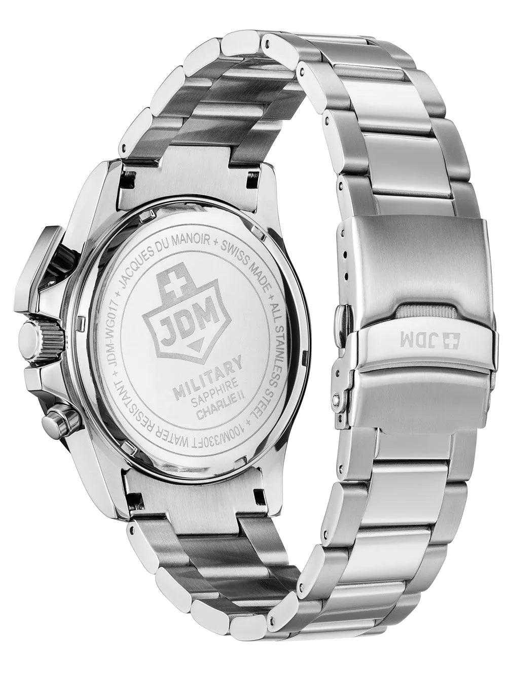 JDM Military JDM-WG017-01 Mens Watch Charlie ll Chronograph 45mm 10ATM