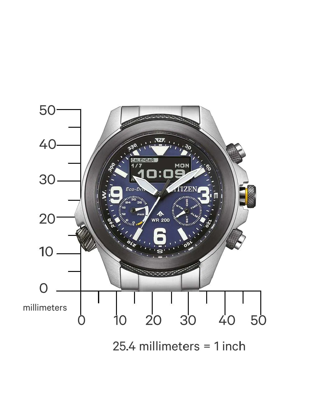 Citizen JV1006-51L Mens Watch Promaster 35th Anniversary Eco-Drive Combination 44mm 20ATM