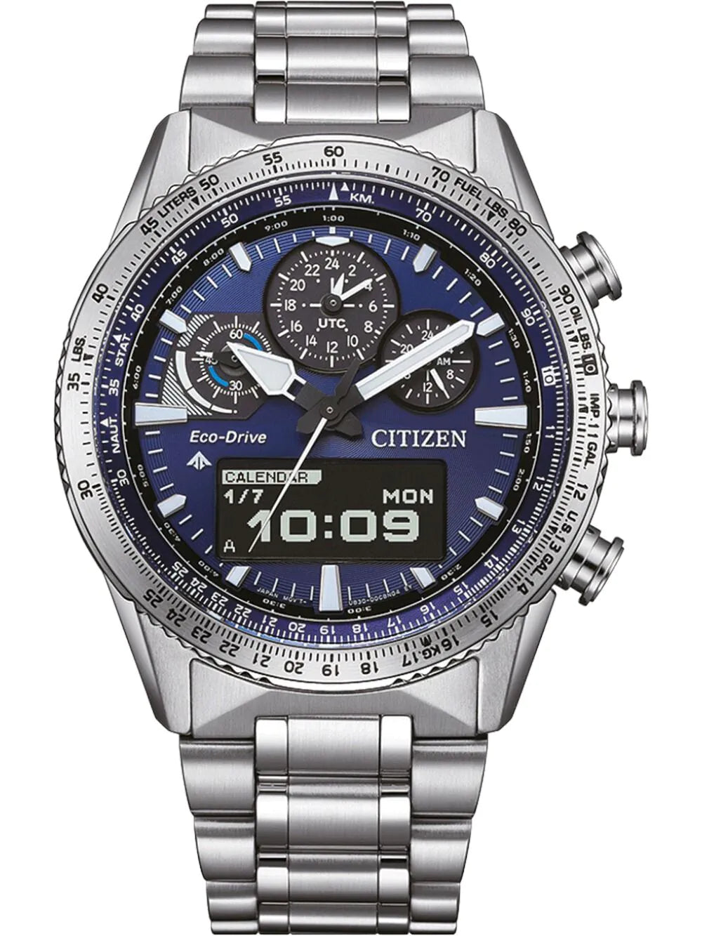 Citizen JV2000-51L Mens Watch Promaster Sky Eco-Drive Pilot 43mm 20ATM