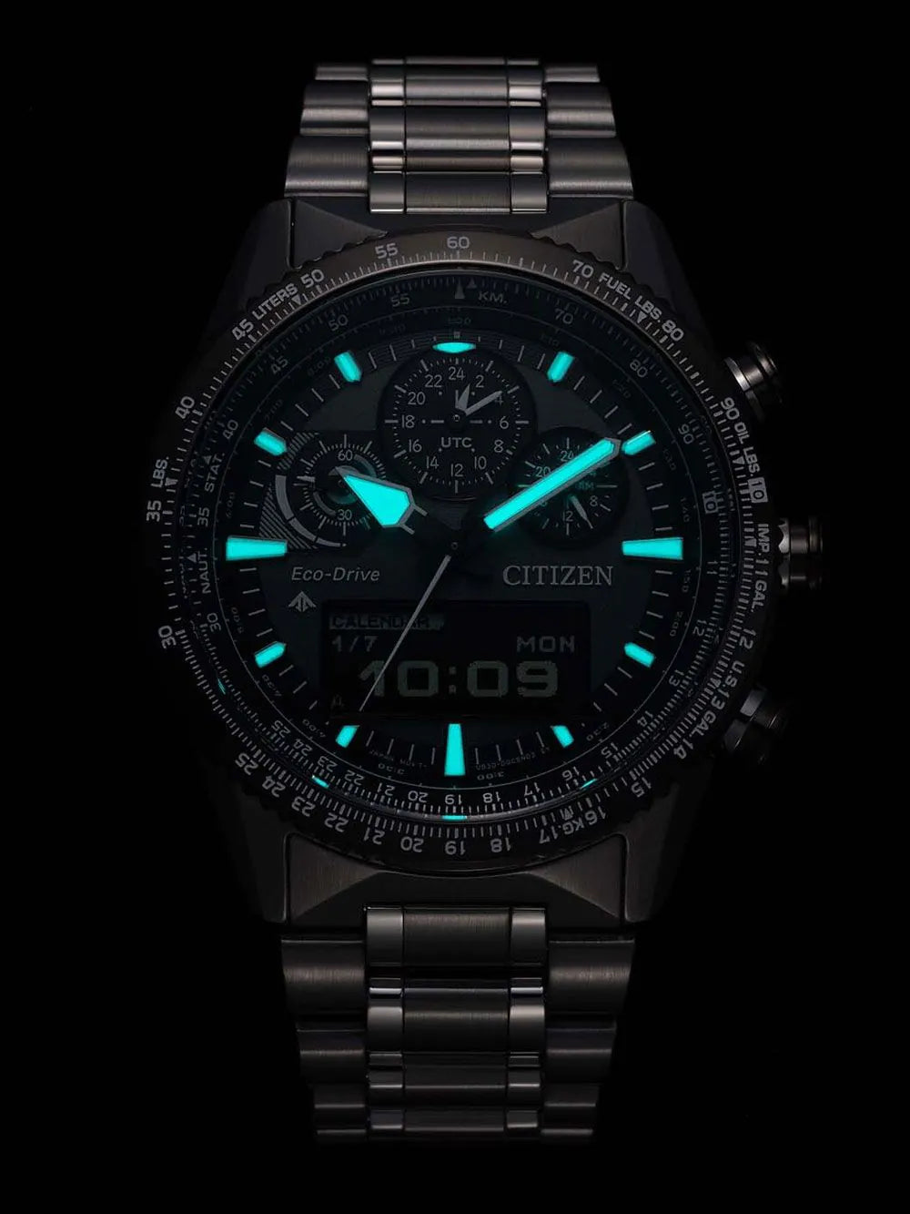 Citizen JV2006-55H Mens Watch Promaster Sky Eco-Drive Pilot 43mm 20ATM