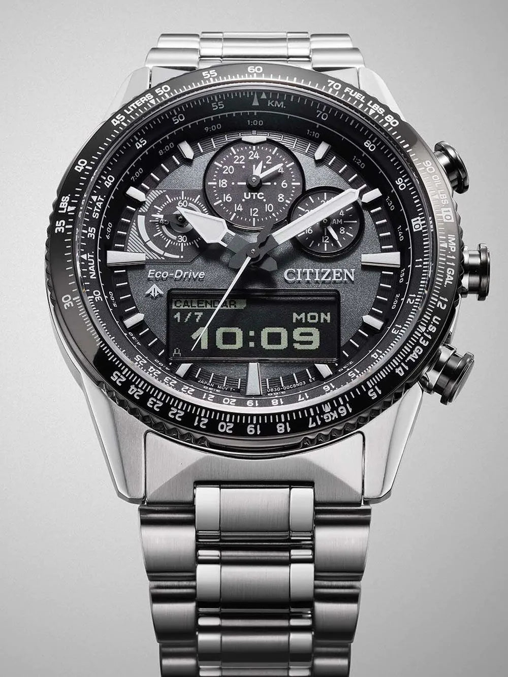 Citizen JV2006-55H Mens Watch Promaster Sky Eco-Drive Pilot 43mm 20ATM