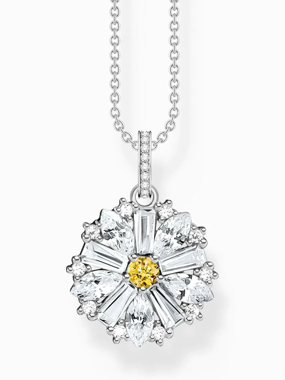 Thomas Sabo KE2086-051-4-L45V chain with flowern charms silver Ladies