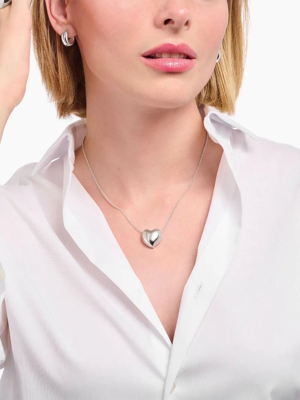Thomas Sabo KE2276-001-21-L45V Bold - Silver Necklace with Pendant in Heart Shape 40-45 cm Ladies